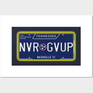 TN License Plate - NVR GVUP - Nashville SC Posters and Art